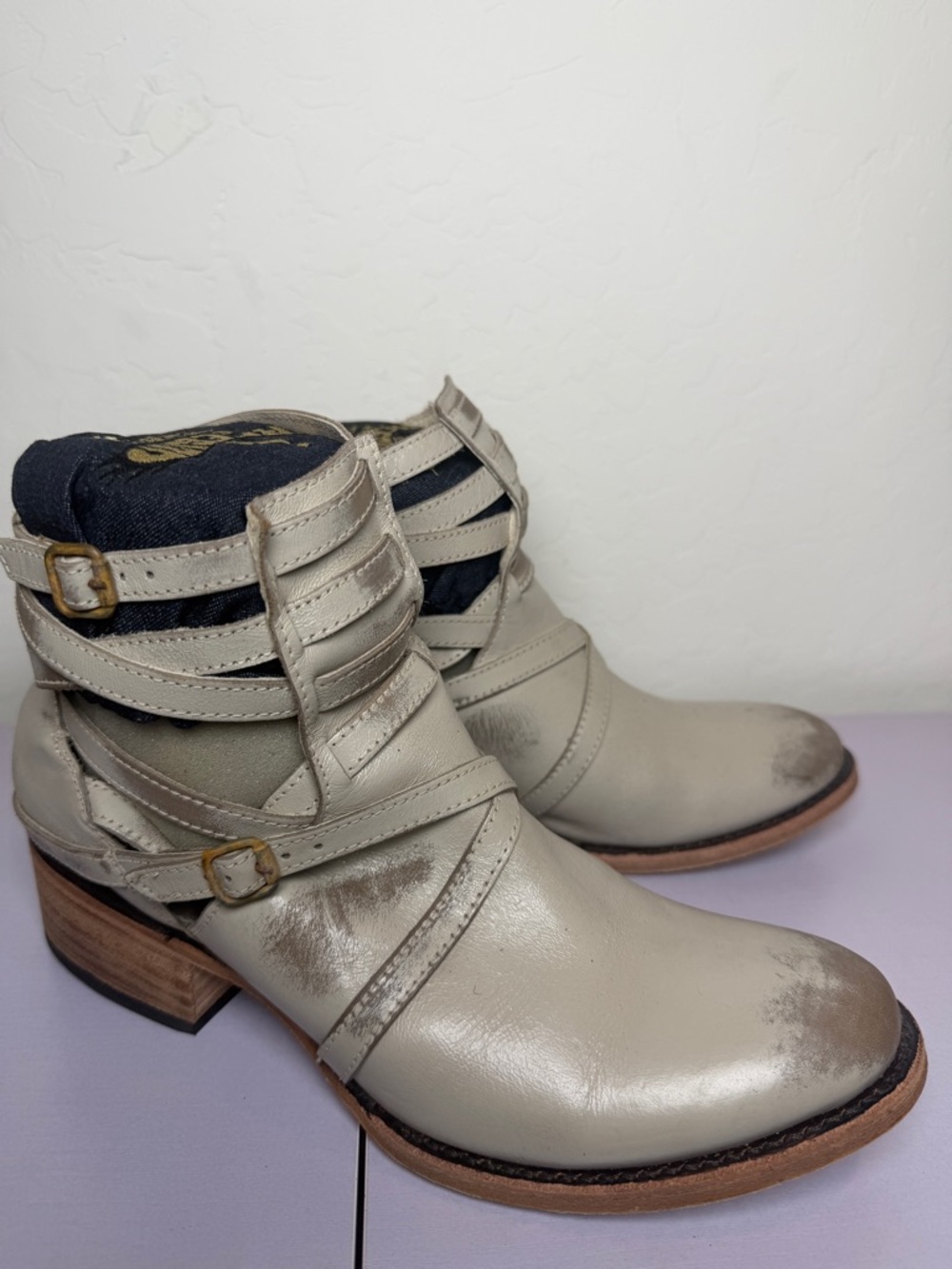 Free Bird Stair Western Boot in Taupe Size 9 leather boots ice color new boho